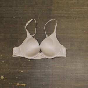 Maidenform Womens Natural Boost Demi Bra 09428 09428 Sandshell Pink Brown 34A